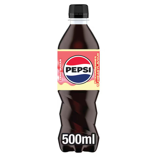 Pepsi Strawberries 'N' Cream Zero Sugar (500ml)