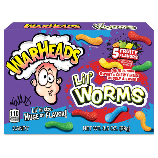 Warheads Lil' Worms Theatre Box (99g)