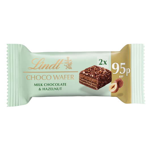 Lindt Milk Chocolate and Hazelnut Choco Wafer Bar (30g)