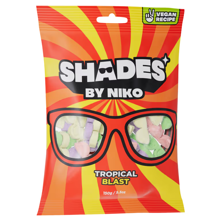 Shades By Niko Tropical Blast flavour Sweets (150g)