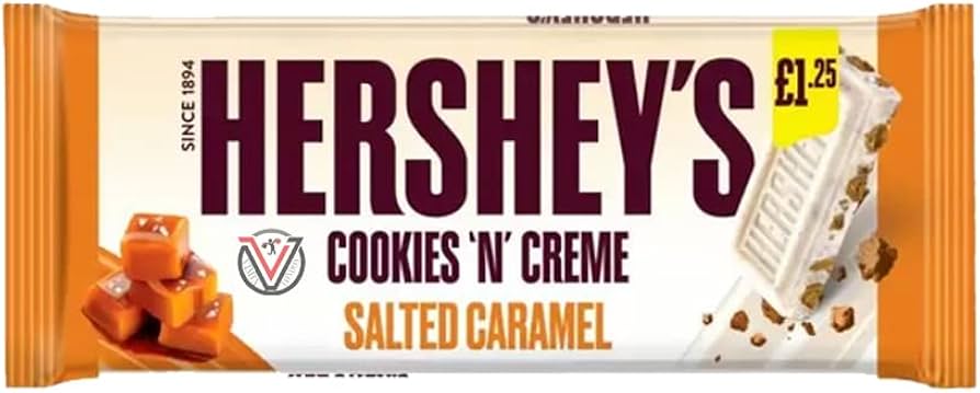 Hershey's Cookies 'N' Creme Salted Caramel Chocolate Bar (90g)