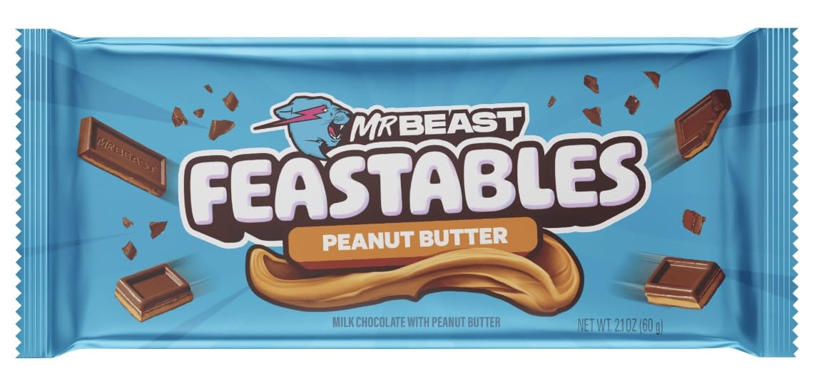Mr Beast Feastables Peanut Butter Chocolate Bar (60g)
