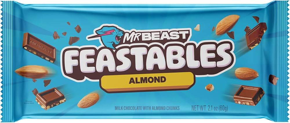 Mr Beast Feastables Almond Chocolate Bar (60g)