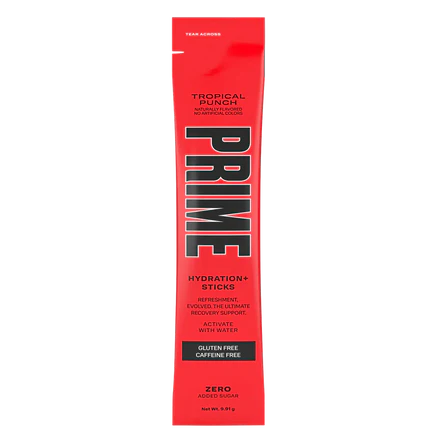 PRIME Hydration Stick Tropical Punch (Single Stick, 9.63g)