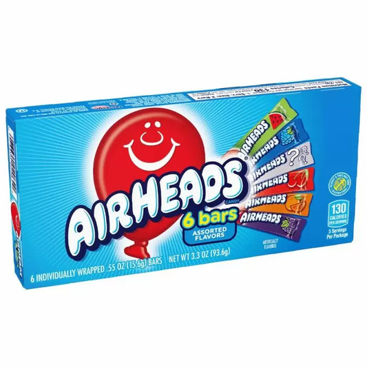 Airheads 6 Bar - 3.3oz (93.6g)