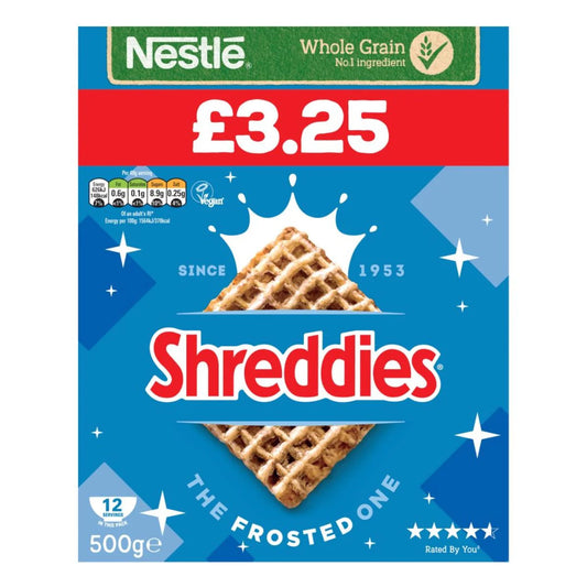 Nestle Shreddies The Frosted One Cereal (500g)