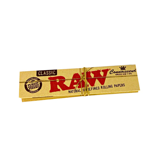 RAW Classic Rolling Papers Kingsize Slim + Tips