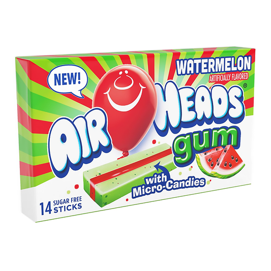 Airheads Sugar Free Gum Watermelon - 14 Sticks