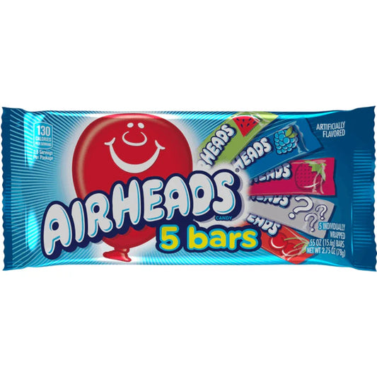 Airheads 5 Bars - 2.75oz (78g)