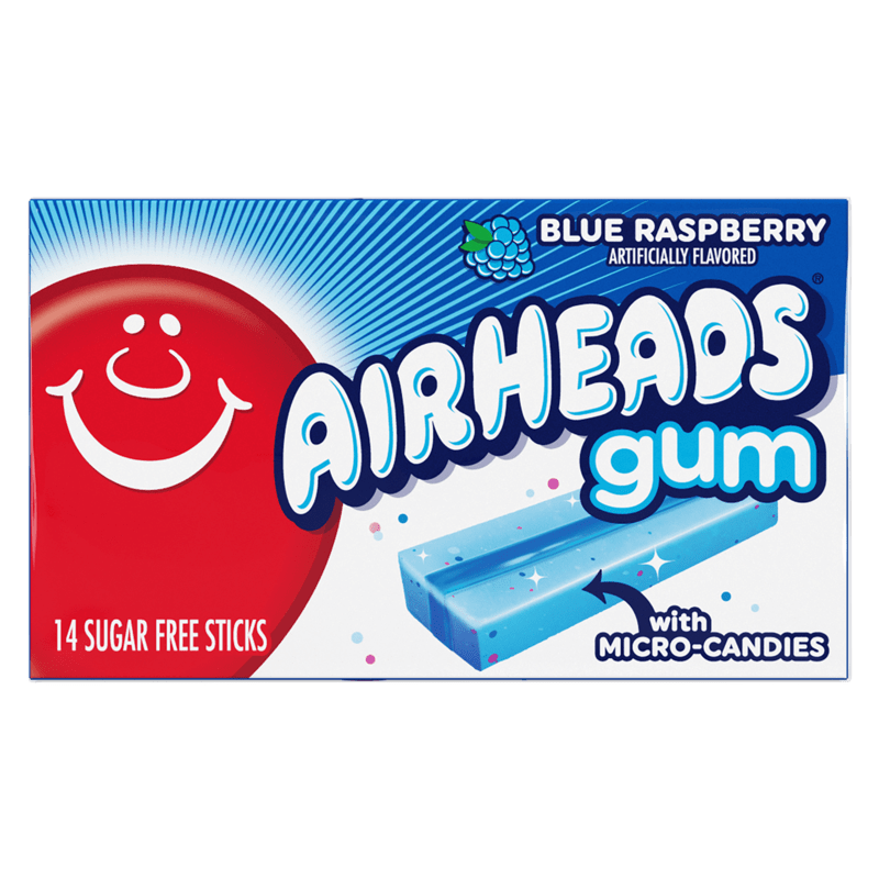 Airheads Gum Blue Raspberry (34g)