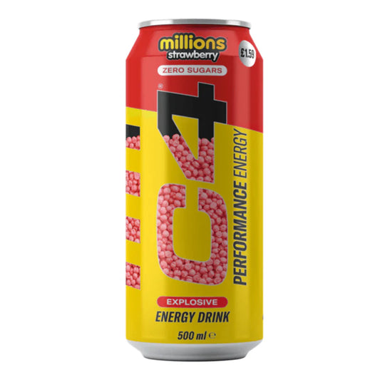 C4 Performance Energy Millions Strawberry Zero Sugar Can (500ml)