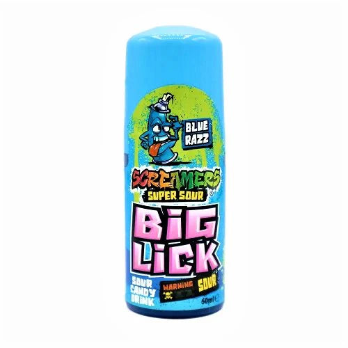 Screamers Big Lick Sour Candy Roller Blue Razz (60ml)