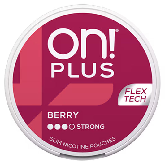 ON! PLUS Berry Strong Slim Nicotine Pouches