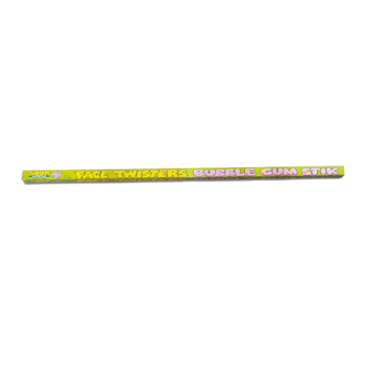 Face Twisters Sour Apple Bubblegum Stick (62g)