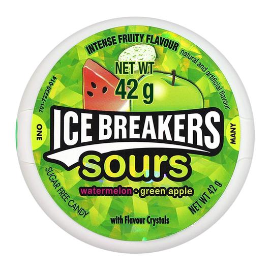 Ice Breakers Sours Watermelon & Green Apple (42g)