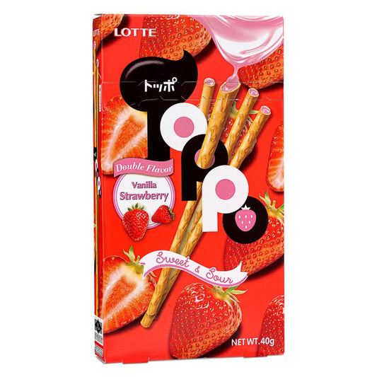 Lotte Toppo Vanilla Strawberry - 40g