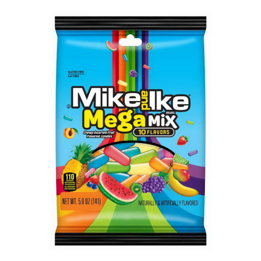 Mike & Ike Mega Mix Peg Bag - 5oz (141g)
