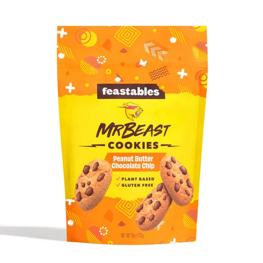 Feastables Mr Beast Peanut Butter Chocolate Chip Cookies - (170g)