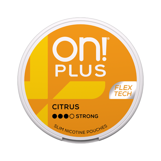 ON! PLUS Citrus Strong Slim Nicotine Pouches