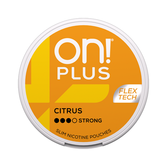 ON! PLUS Citrus Strong Slim Nicotine Pouches