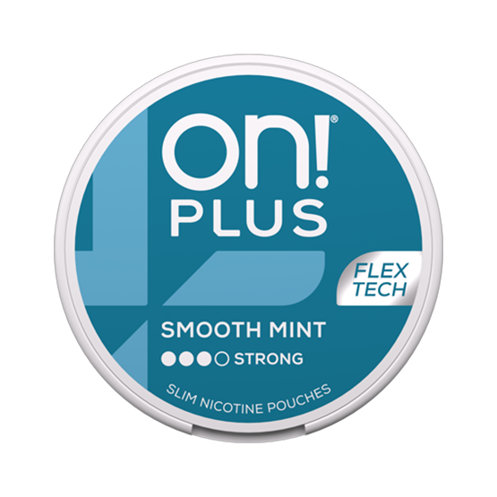 ON! PLUS Smooth Mint Strong Slim Nicotine Pouches