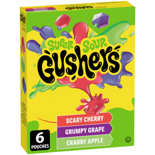 *EXPIRED* Super Sour Gushers 6pck (138g)