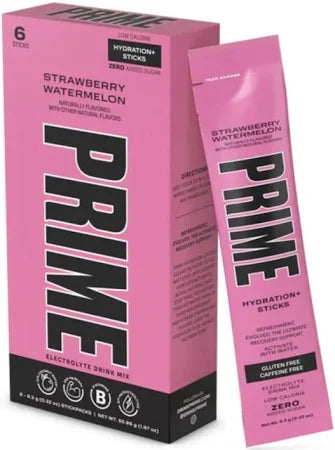 *EXPIRED* PRIME Hydration Sticks Strawberry Watermelon Multipack (6x9.3g)