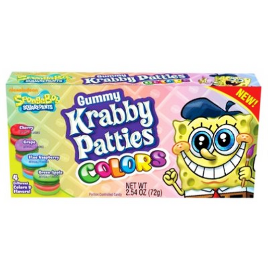 Spongebob Squarepants Gummy Krabby Patties Colors 2.54oz