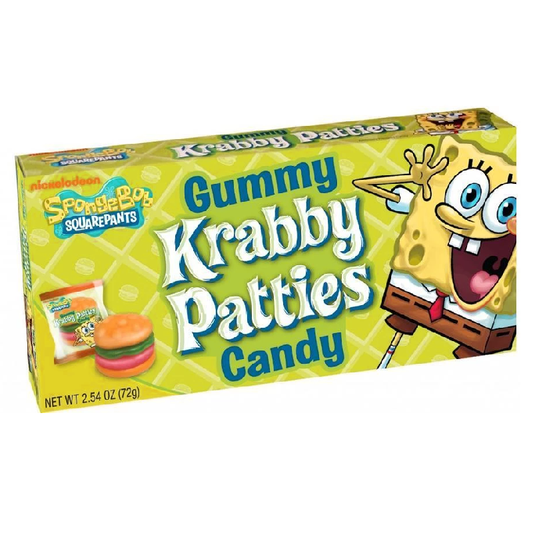 Spongebob Squarepants Gummy Krabby Patties Theatre Box 2.54oz