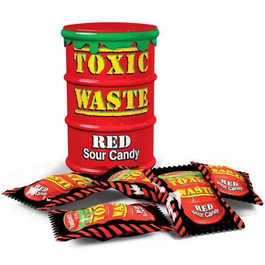 Toxic Waste Red Drum Extreme Sour Candy 1.5oz