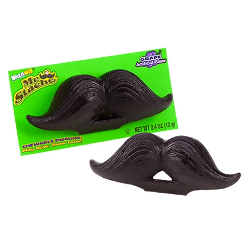 Wack-O-Wax Mr Moustache Grape Wax Candy (12g)