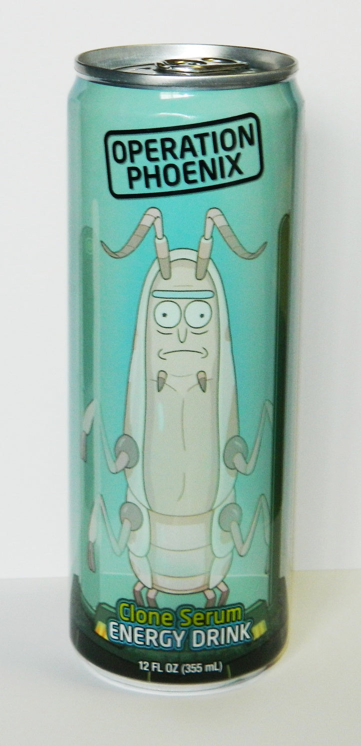 Rick and Morty Operation Phoenix Clone Serum Energy Drink 355ml