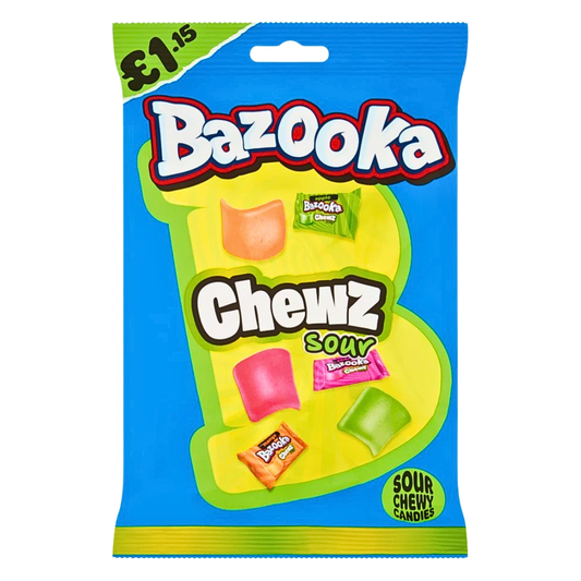Bazooka Chewz Sour Chewy Candies (120g)