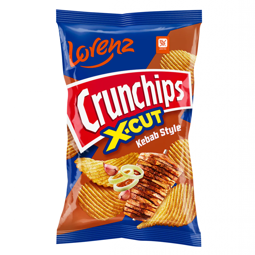 Lorenz Crunchips X-Cut Kebab Style (130g)