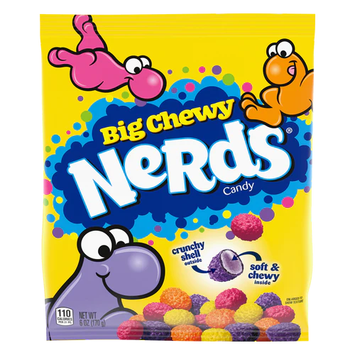 Big Chewy Nerds Candy Peg Bag (170g)