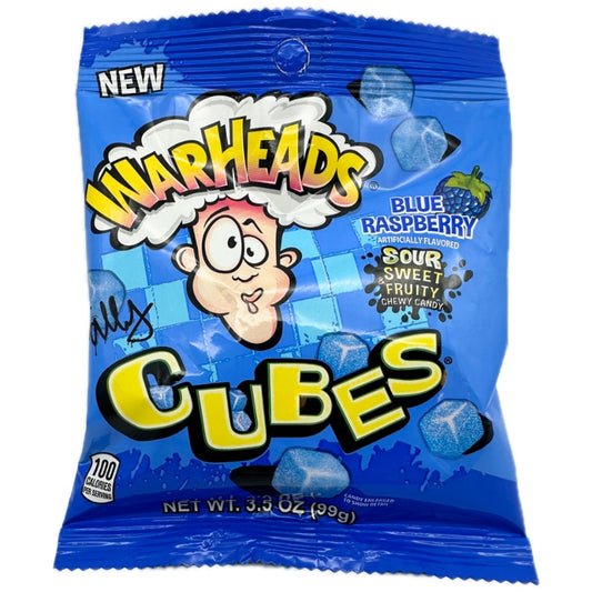 Warheads Cubes Blue Raspberry