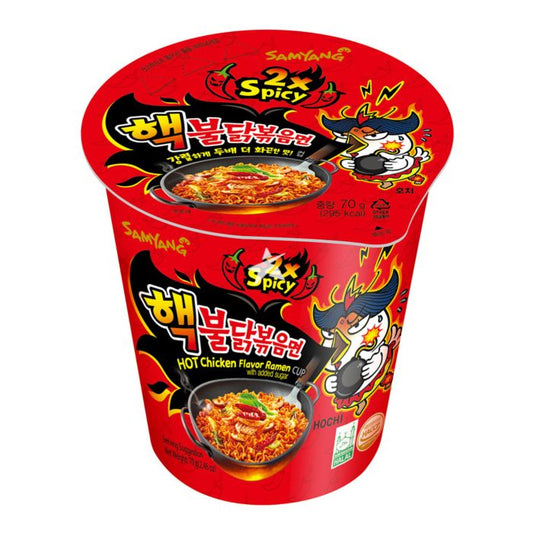 Samyang Buldak Hot Chicken Flavour Ramen Cup (2x Spicy)