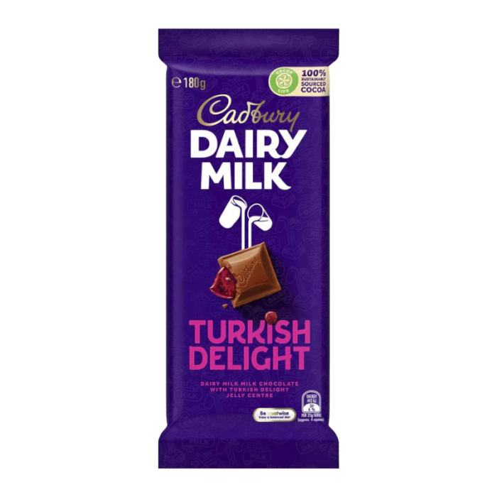 Cadbury Dairy Milk Turkish Delight (180g)