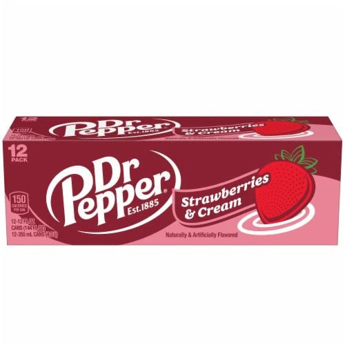 Dr Pepper Strawberries & Cream USA 12pck (12x355ml)