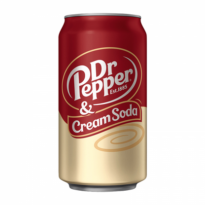 Dr Pepper & Cream Soda USA 12pck (12x355ml)