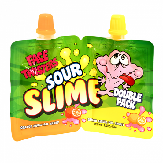 Face Twisters Sour Slime Double Pack