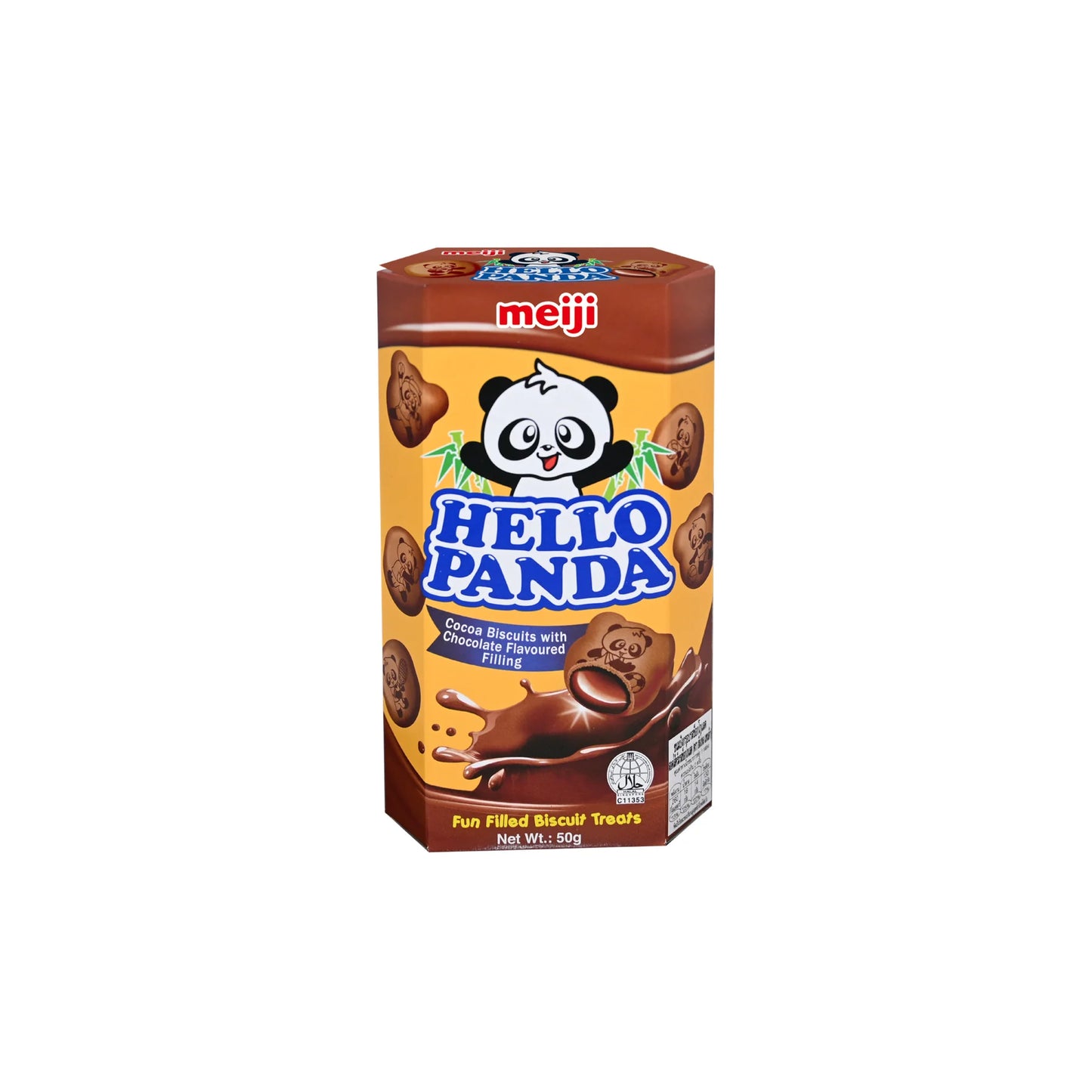 Meiji Hello Panda Cocoa Biscuits with Chocolate Flavour Filling