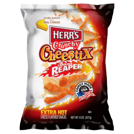 Herr's Crunchy CheestiX Carolina Reaper Extra Hot [USA] - (227g)