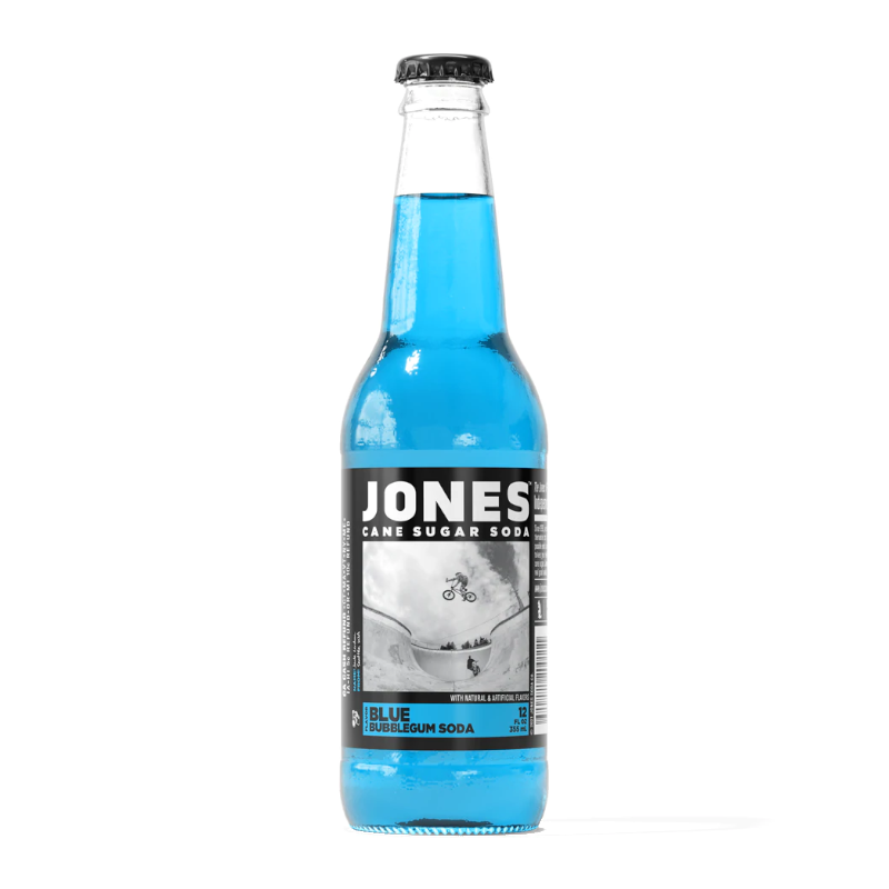 Jones Soda - Blue Bubblegum - 12fl.oz (355ml)