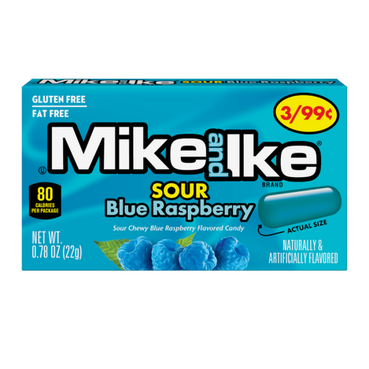 Mike & Ike Sour Blue Raspberry (22g)