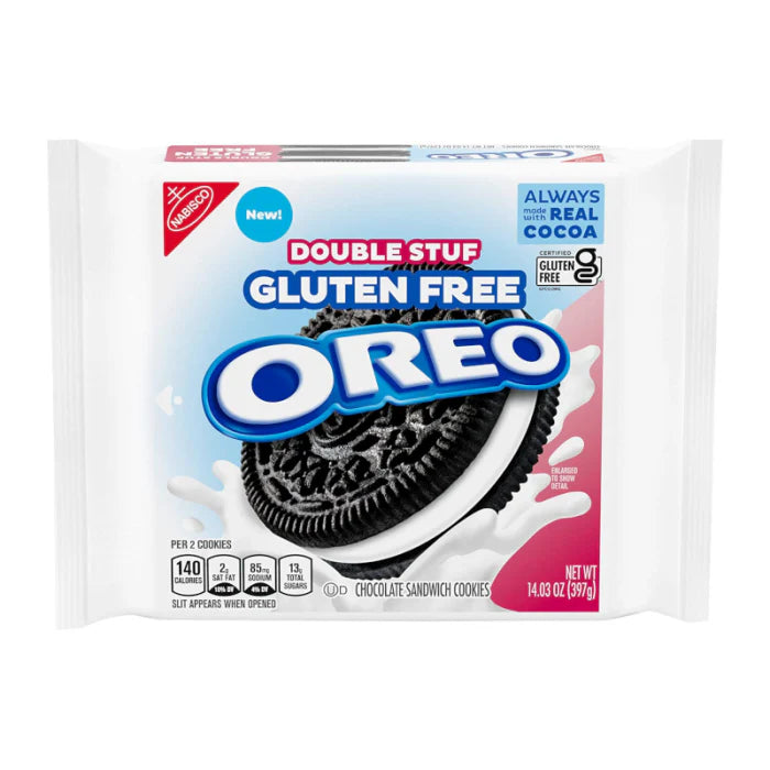 OREO Double Stuf Gluten Free Chocolate Sandwich Cookies