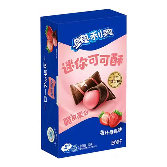 Oreo Mini Cocoa Crispy Biscuit Strawberry Flavour