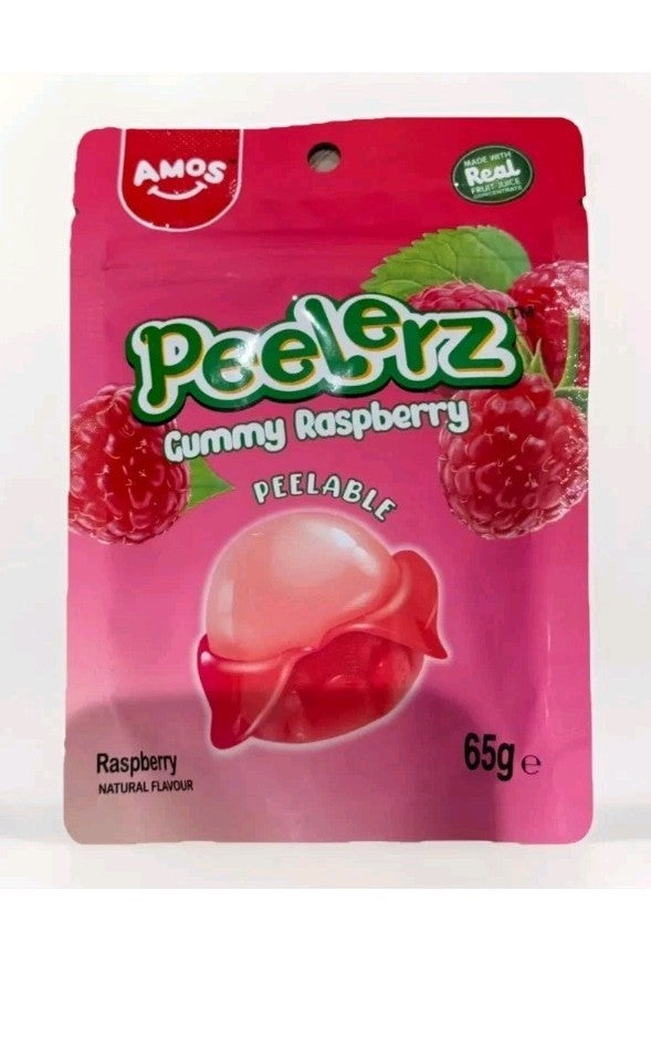 AMOS Peelerz Gummy Raspberry (65g)