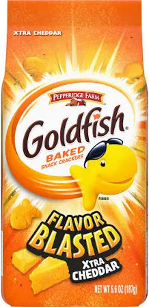 Goldfish Baked Crackers Flavour Blasted Xtra Cheddar (187g)