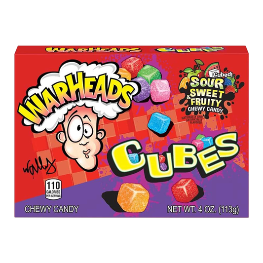 Warheads Sour Chewy Cubes Theatre Box